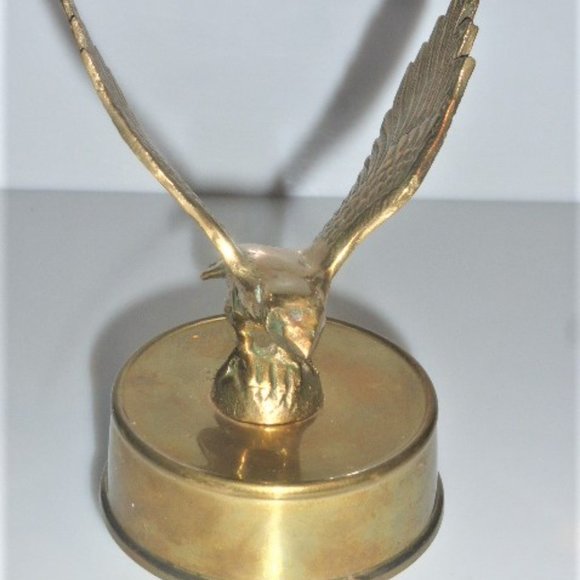 Giftcraft Vintage EAGLE MUSIC BOX Vintage Brass Eagle Wind Up Music Box Vintage - Picture 2 of 6